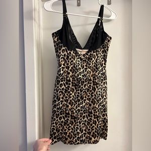 Victoria’s Secret Slip Animal Print Cheetah XL Lingerie Vintage Rare